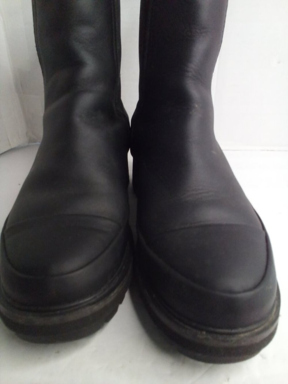 Timberland Rebotl Ankle Boots Women 8 Pull On Chunky Heel Black - Picture 4 of 14